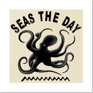 Seas The Day | Octopus Posters and Art